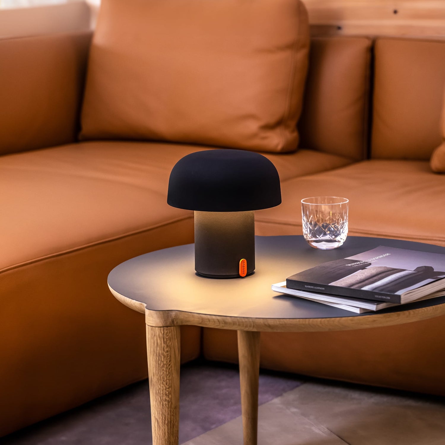 Chic Kooduu Sensa Anthracite lamp, versatile LED lighting for Canada's spaces.