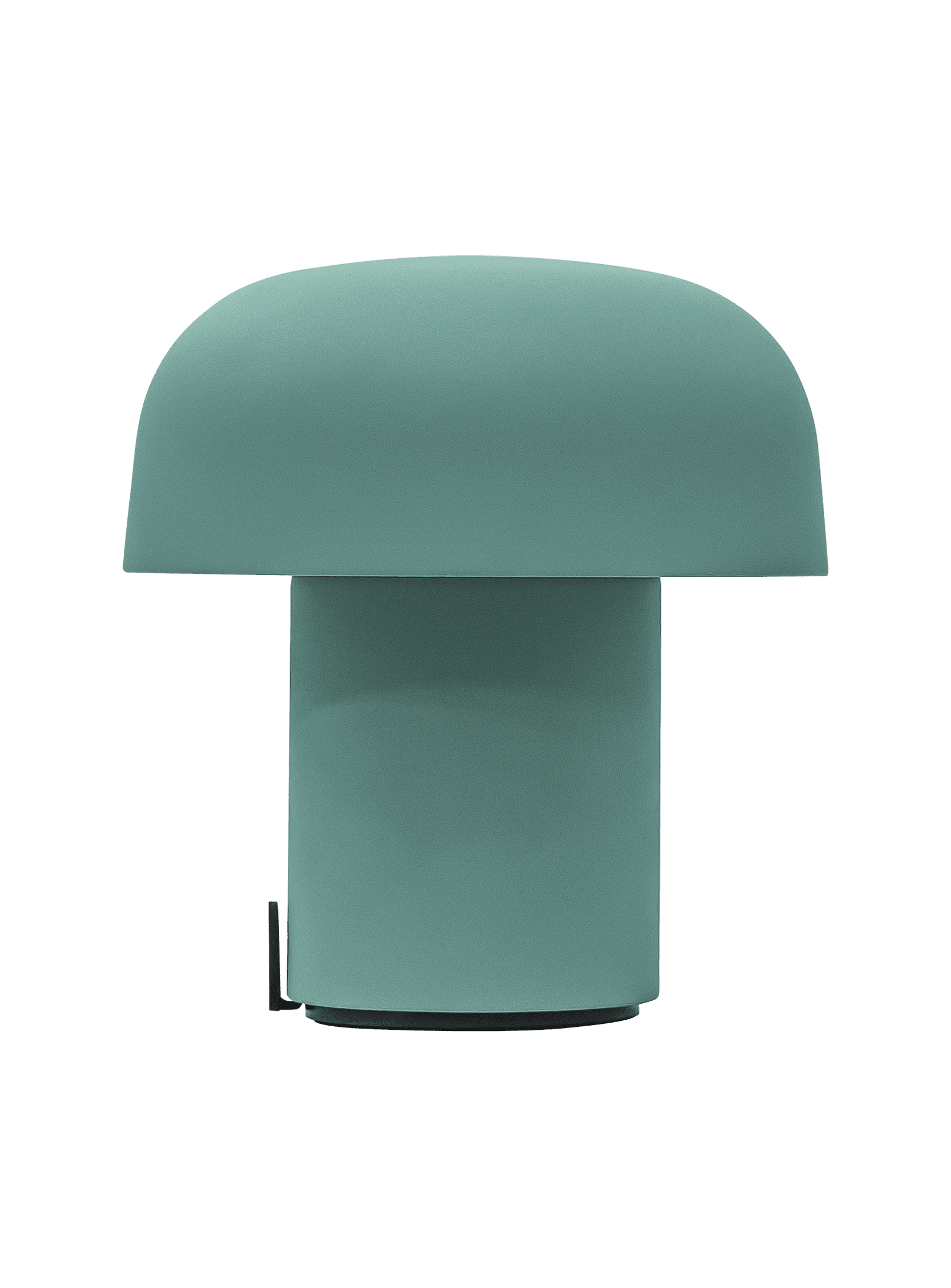Sensa Smoky Teal by Kooduu – portable LED lamp with even light diffusion, steel construction, and modern aesthetic.