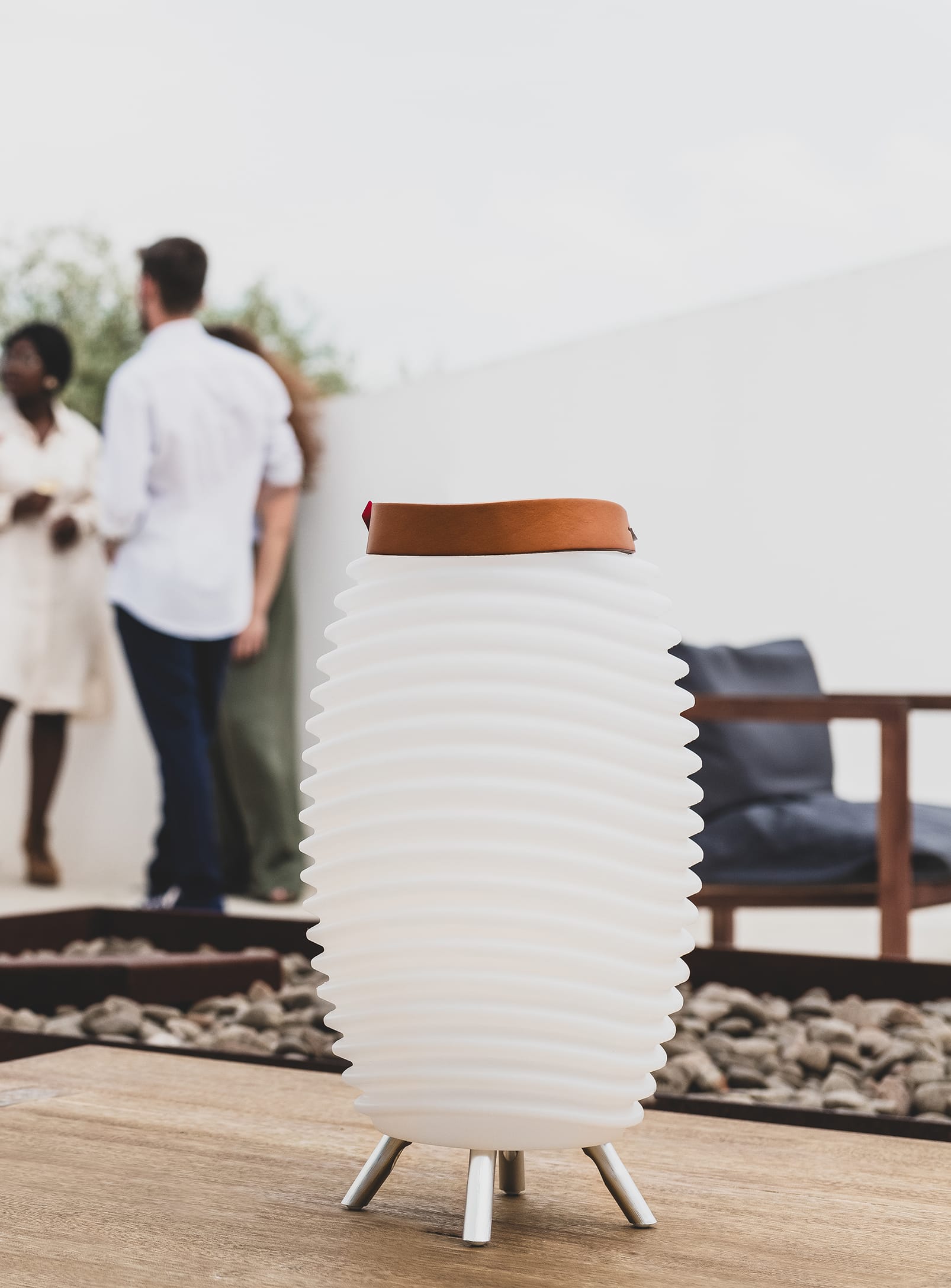 Synergy 35 by Kooduu – LED lamp and Bluetooth speaker combo with drink cooler and True Wireless Stereo pairing for stereo sound.