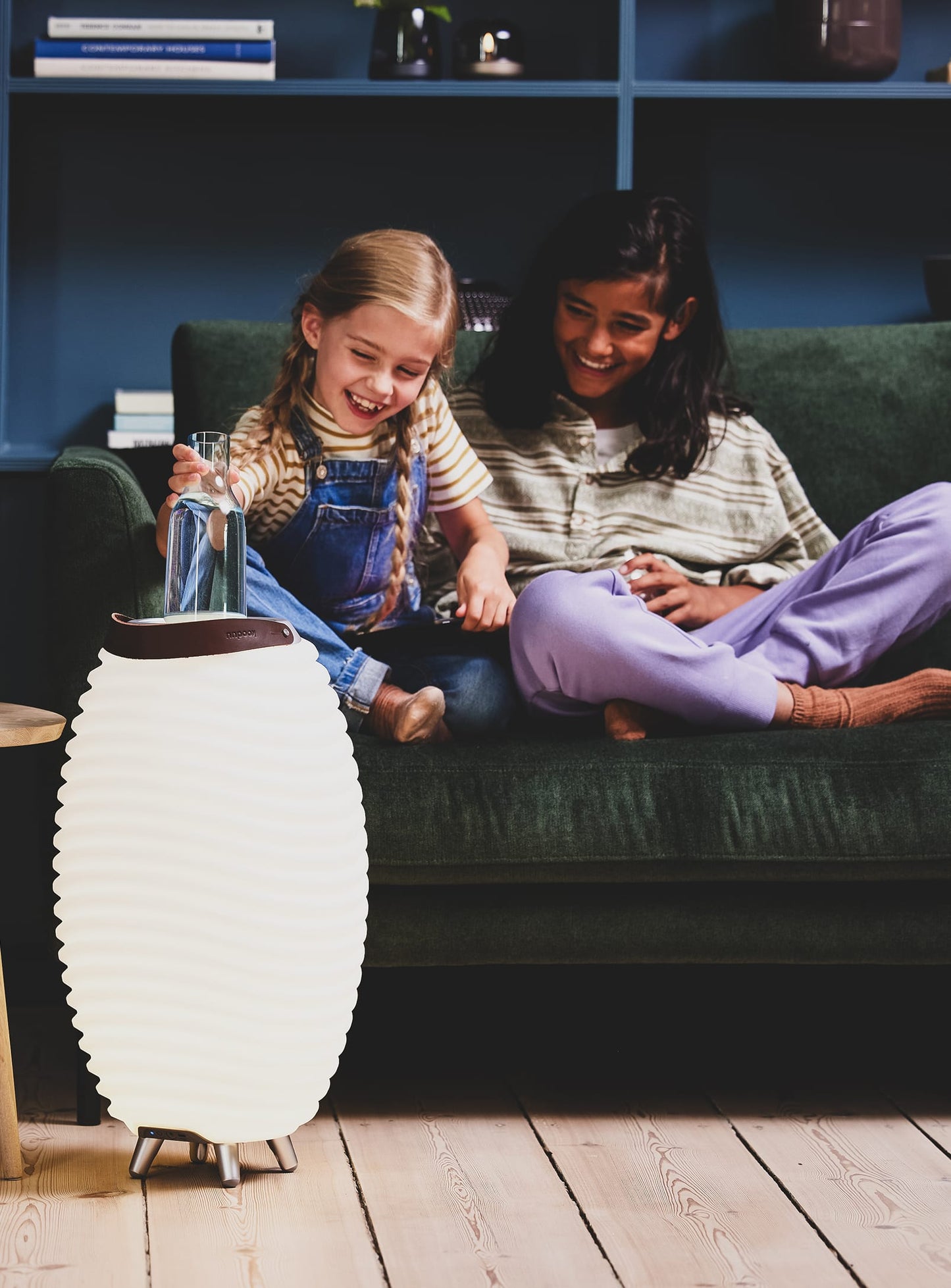 Synergy 50 by Kooduu – multifunctional LED lamp, drink cooler, and Bluetooth speaker with True Wireless stereo pairing.