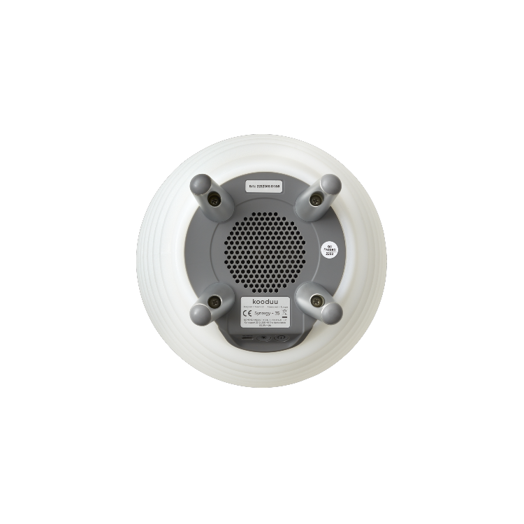 Set the mood with the perfect lighting and your favorite tunes with the Kooduu Synergy, equipped with 4 light intensities and high-quality Bright Sound Technology™.