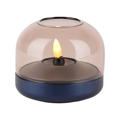 Kooduu Glow 08 Portable LED Flameless Candle in Cobalt Blue (Size: ø9 x 8 cm)