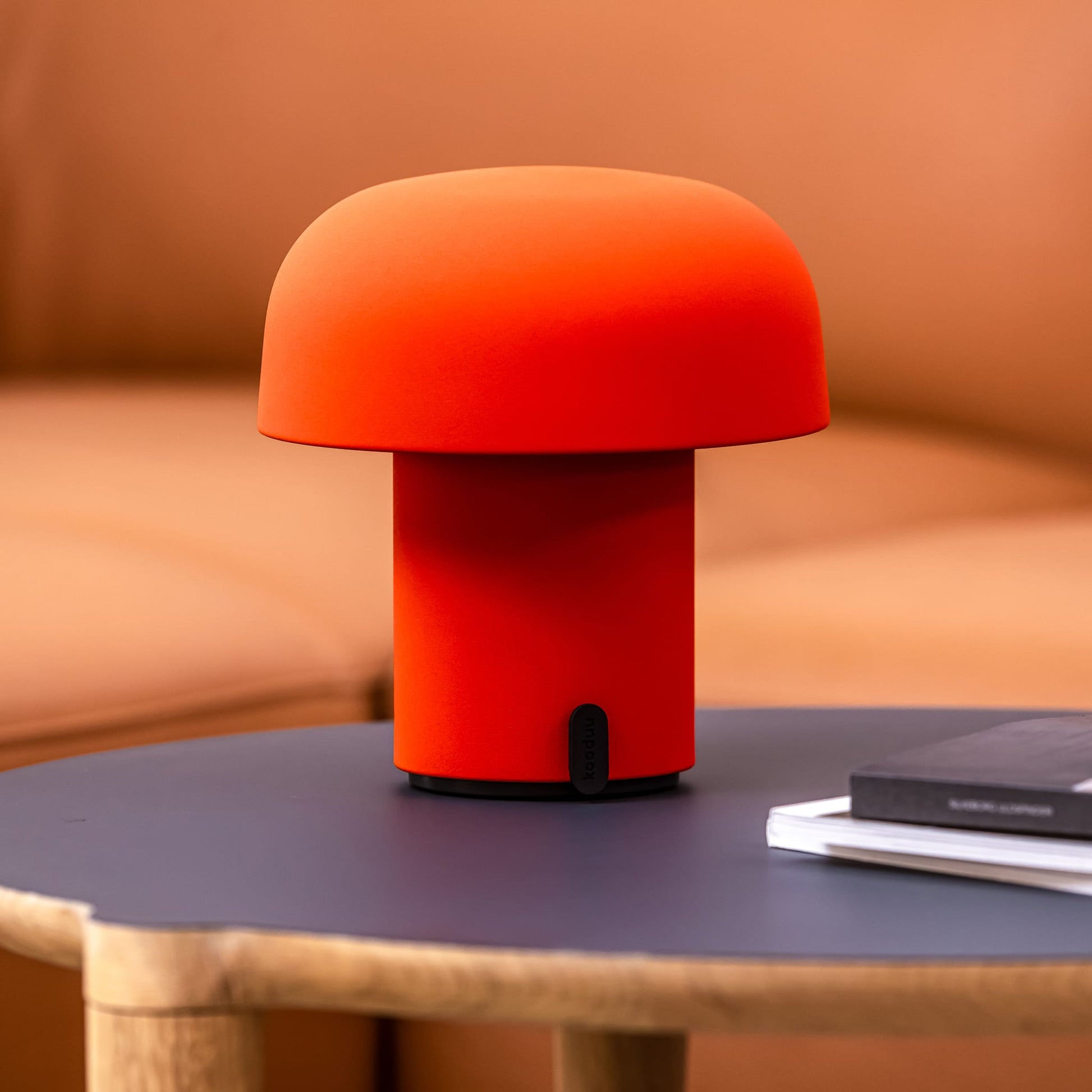 Sensa Orange LED lamp by Kooduu, perfect for versatile lighting in Canadian homes.