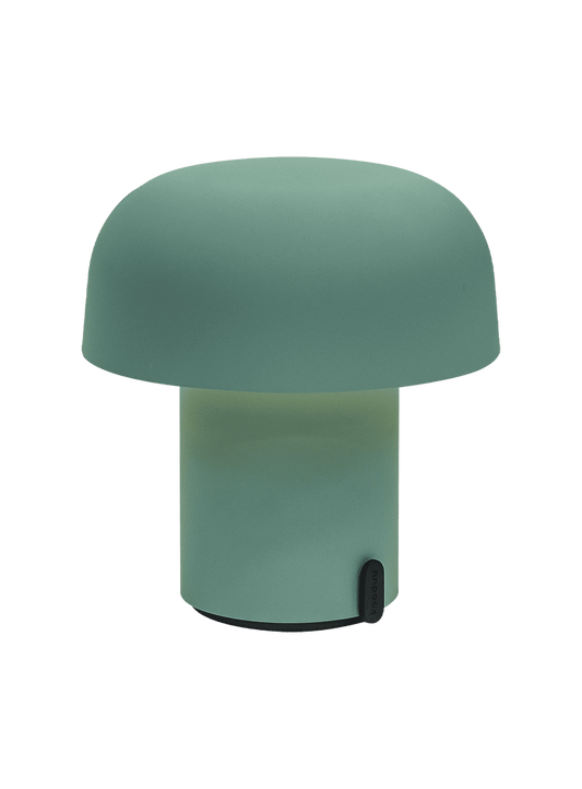 Sensa Smoky Teal by Kooduu – portable LED table lamp with dimmable lighting, perfect for adding elegance to Canadian interiors.