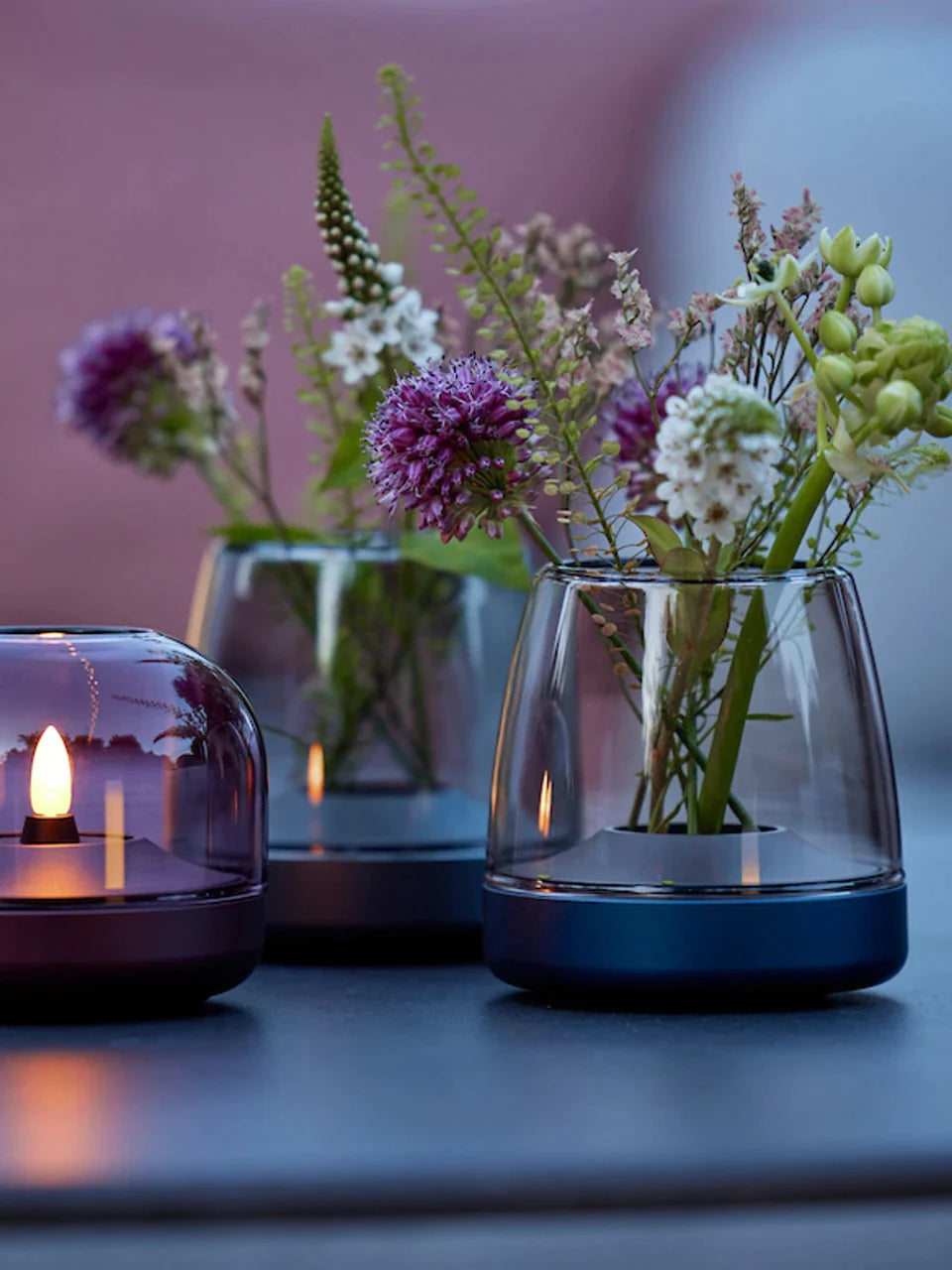Make a statement with the Kooduu Glow 10 candle holder - a modern and safer alternative to traditional candles. Designed to pair perfectly with the rechargeable Shine LED candle, this elegant candle holder is available in a range of stylish colors to elevate your decor game. Shop now and experience the charm of candlelight!